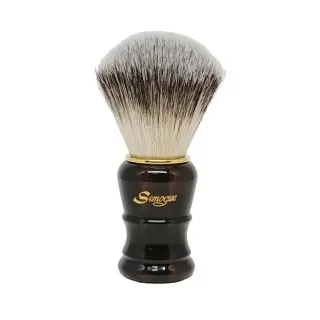 Brocha de afeitar SEMOGUE Pegasus C7 sintética Alchemy 1 mango resina tortuga Peg C7SA1 TTS 1490