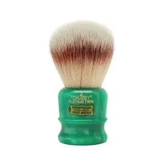 Brocha de afeitar SIMPSON pelo sintético platinum Chubby 2 St Marys