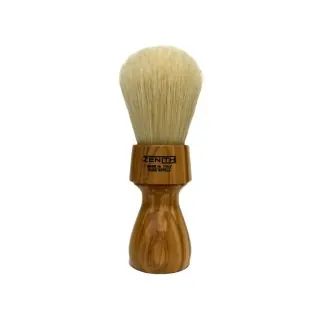 Brocha de afeitar ZENITH de cerda blanqueada mango madera olivo 507 USE