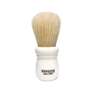 Brocha de afeitar ZENITH de cerda blanqueada mango resina color marfil 505AK SE
