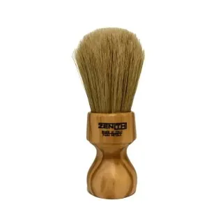 Brocha de afeitar ZENITH de cerda natural no blanqueada mango olivo 506U XSE
