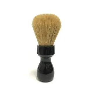 Brocha de afeitar ZENITH de cerda natural no blanqueada mango resina color negro 507N XSE