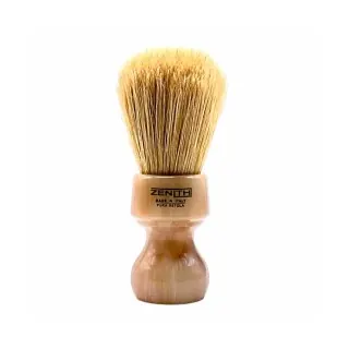 Brocha de afeitar ZENITH de cerda natural no blanqueada mango resina jaspeado 506MA XSE