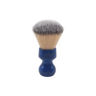 Brocha de afeitar ZENITH nudo sintético Premium mango resina azul cobalto 506BC SPR
