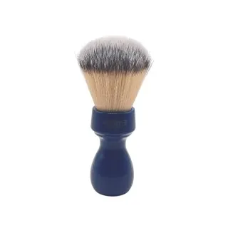 Brocha de afeitar ZENITH nudo sintético Premium mango resina azul cobalto 507BC SPR