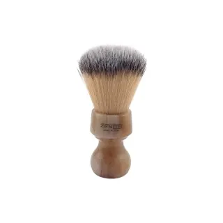 Brocha de afeitar ZENITH nudo sintético Premium mango resina color jaspeado 506MA SPR