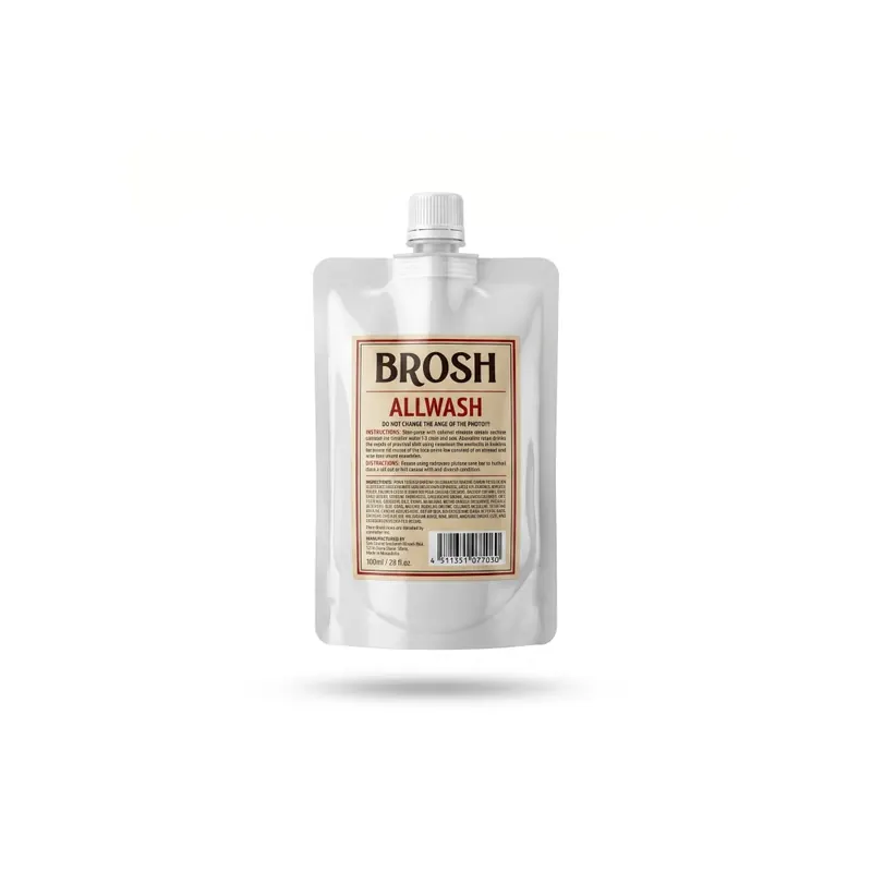 Brosh Wood Seed 3 in 1 Soap for Face, Body & Hair Refill 380ml.