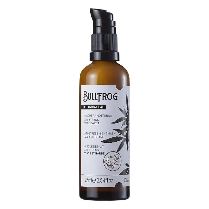 Bullfrog Maschera Notturna Anti-Stress Viso e Barba 75 ml
