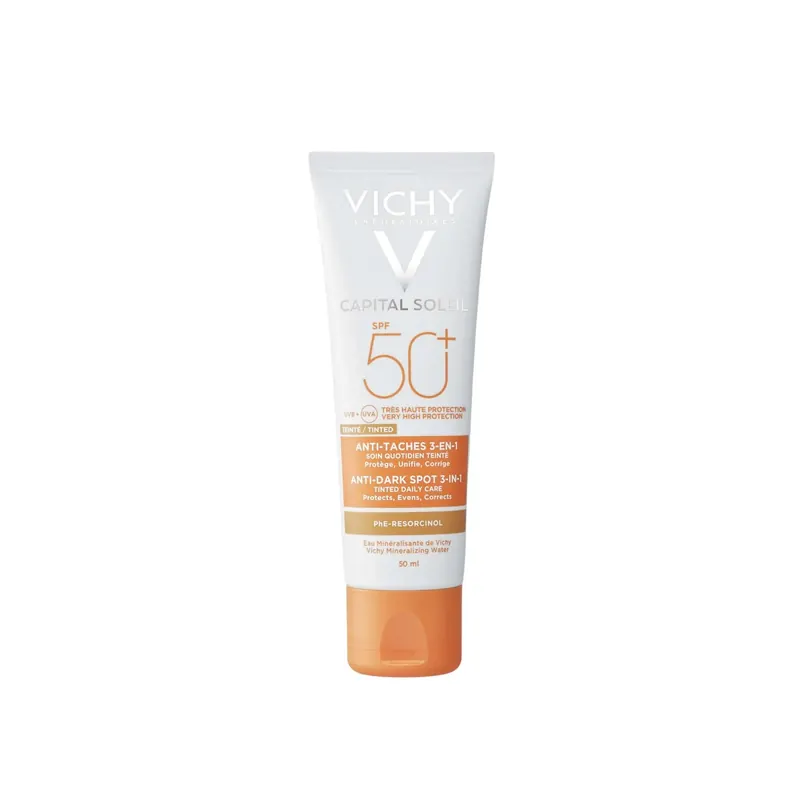 Capital Soleil Crema Viso 3in1 Anti-Macchie SPF 50+ VICHY | Pinalli