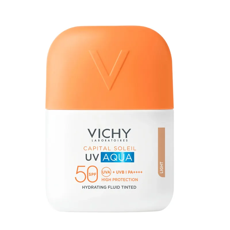 Capital Soleil UV AQUA Fluido Viso Colorato SPF50 VICHY | Pinalli