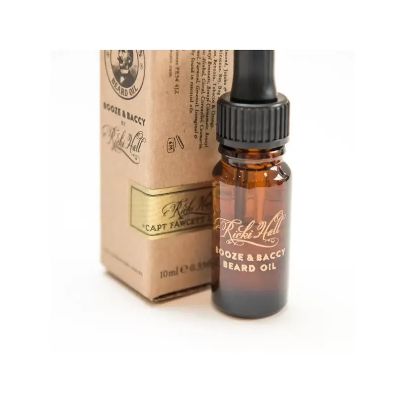 Captain Fawcett Beard Oil Ricki Hall's Booze & Baccy 10ml