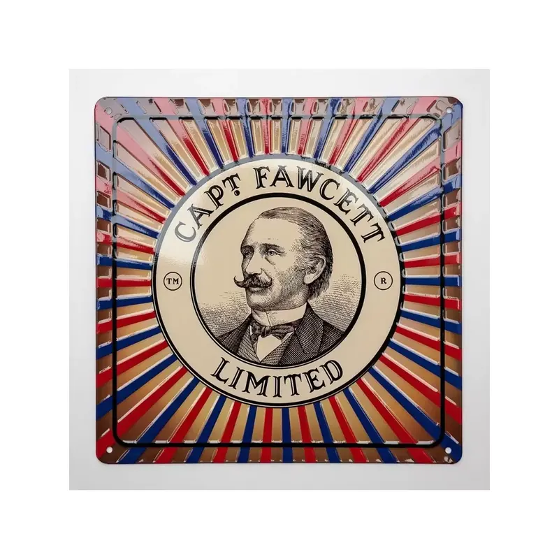 Captain Fawcett Tin Sign