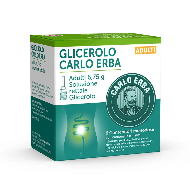 CARLO ERBA GLICEROLO Soluzione Rettale 6,75 g