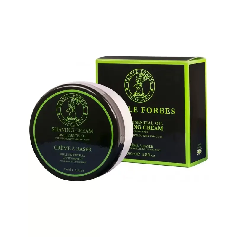 Castle Forbes Lime Essential Oil Shaving Cream 200ml