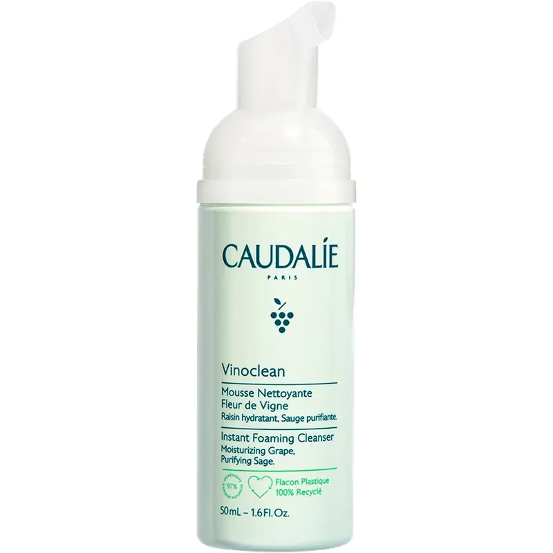 Caudalie Vinoclean - Schiuma Detergente Viso, 50 ml