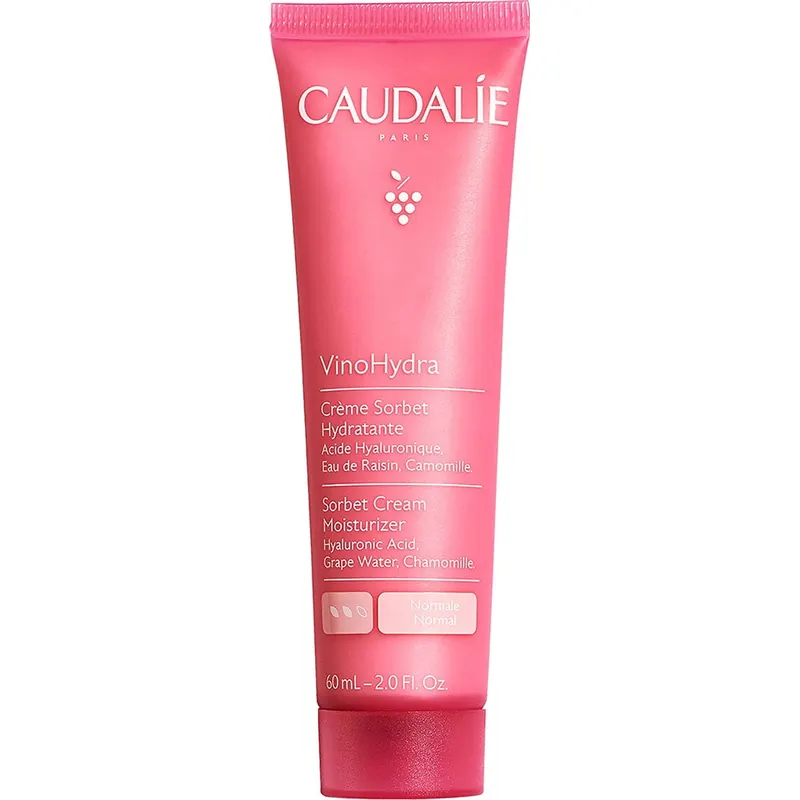 Caudalie VinoHydra - Crema Sorbetto Idratante con Acido Ialuronico + Camomilla, 60 ml