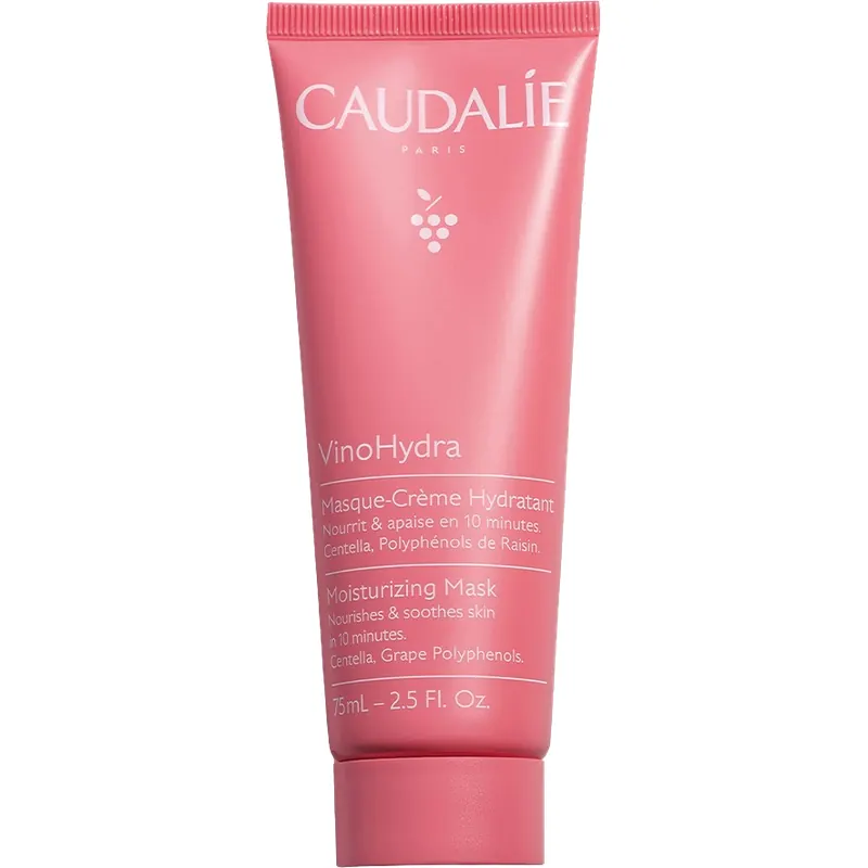 Caudalie VinoHydra - Maschera-Crema Idratante con Centella Asiatica, 75 ml