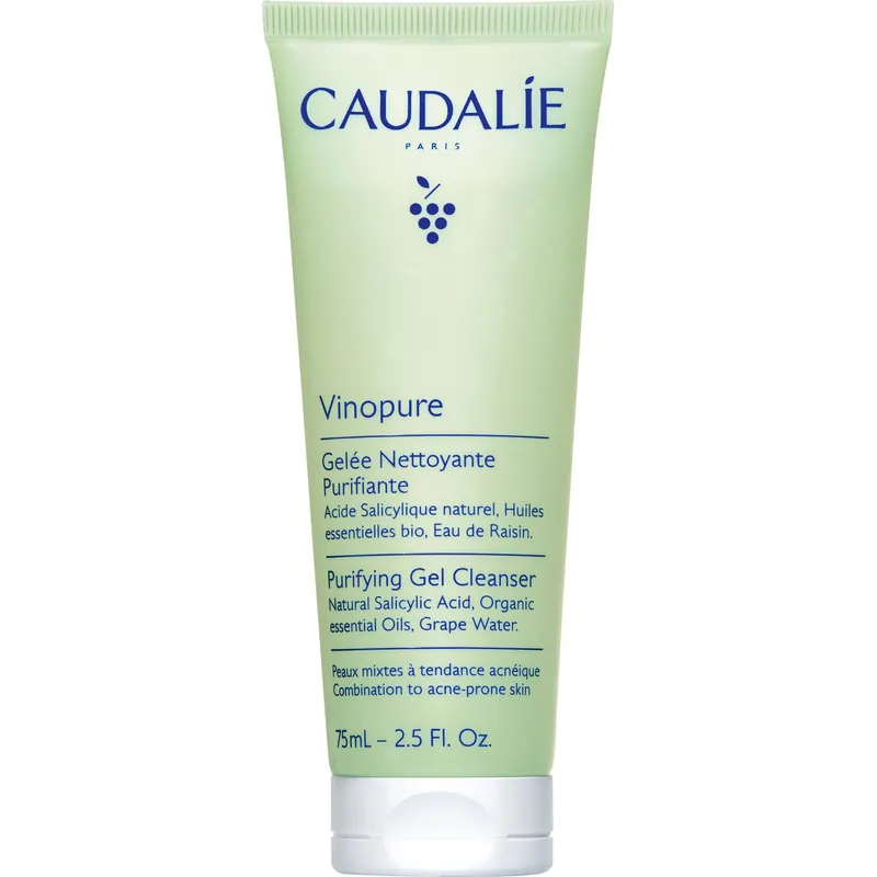 Caudalie Vinopure - Gel Detergente Purificante all'Acido Salicilico, 150 ml