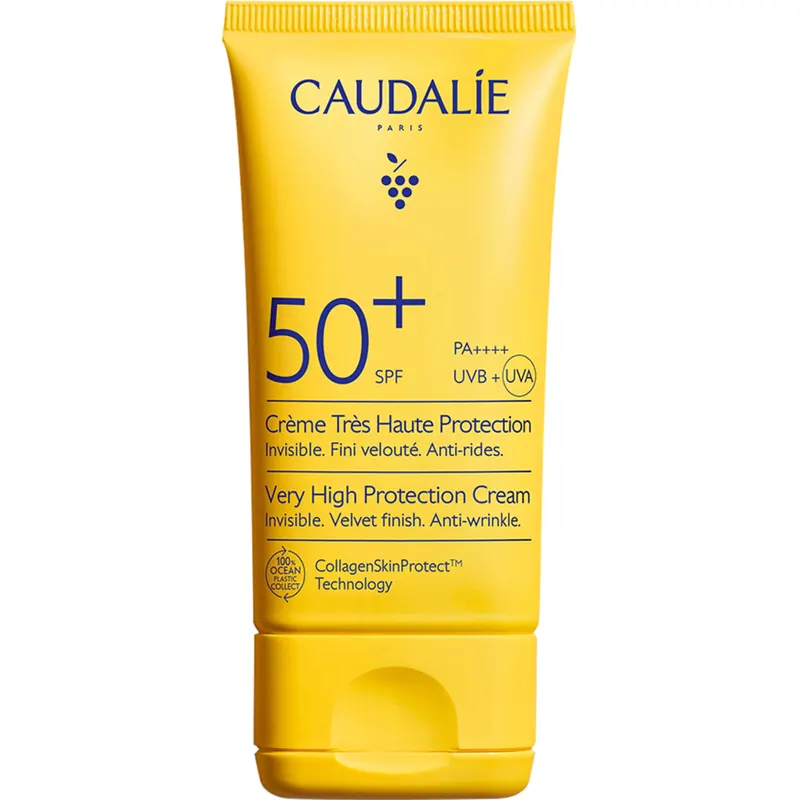 Caudalie Vinosun Protect - Crema ad Alta Protezione SPF 50+, 50 ml