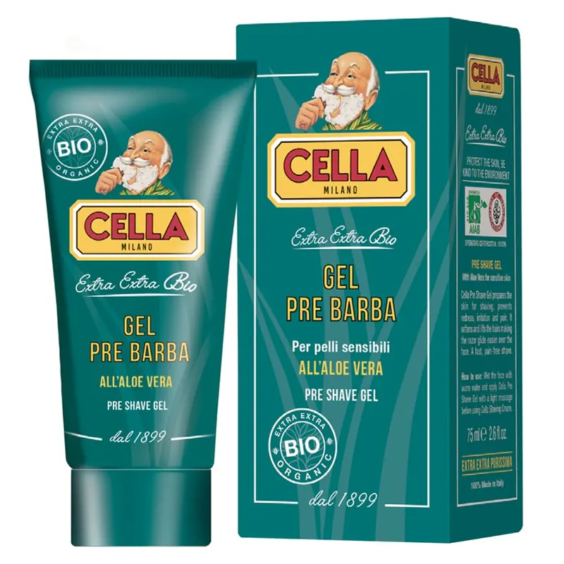 Cella Milano Bio – Gel prebarba all’aloe vera 75 ml