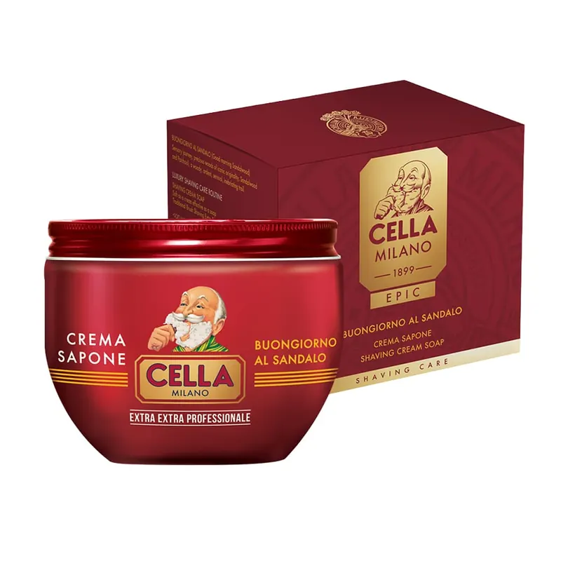 Cella Milano Epic Buongiorno al Sandalo – Sapone da barba 300 ml
