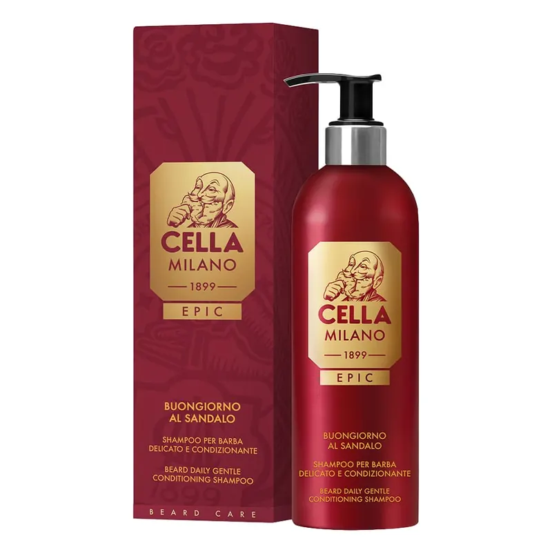 Cella Milano Epic Buongiorno al Sandalo – Shampoo barba condizionante 175 ml