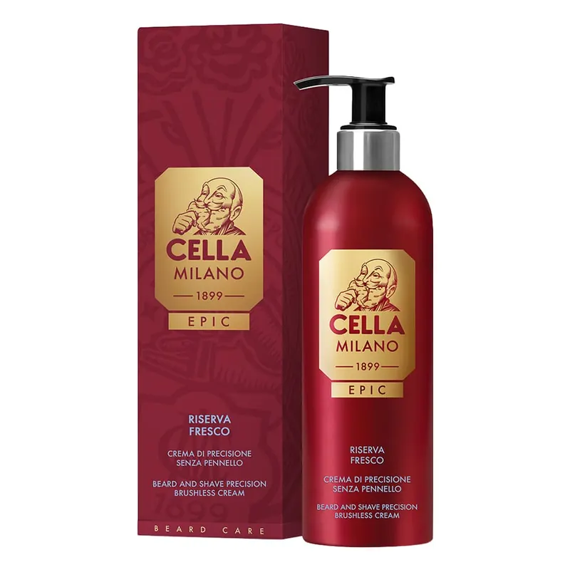 Cella Milano Epic Riserva Fresco – Crema da rasatura trasparente 175 ml