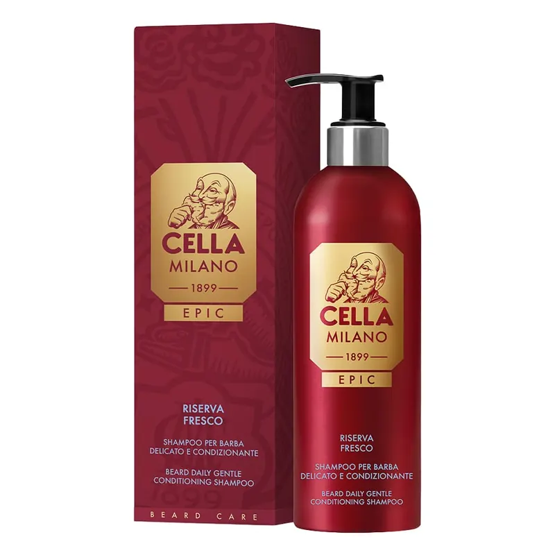 Cella Milano Epic Riserva Fresco – Shampoo barba condizionante 175 ml