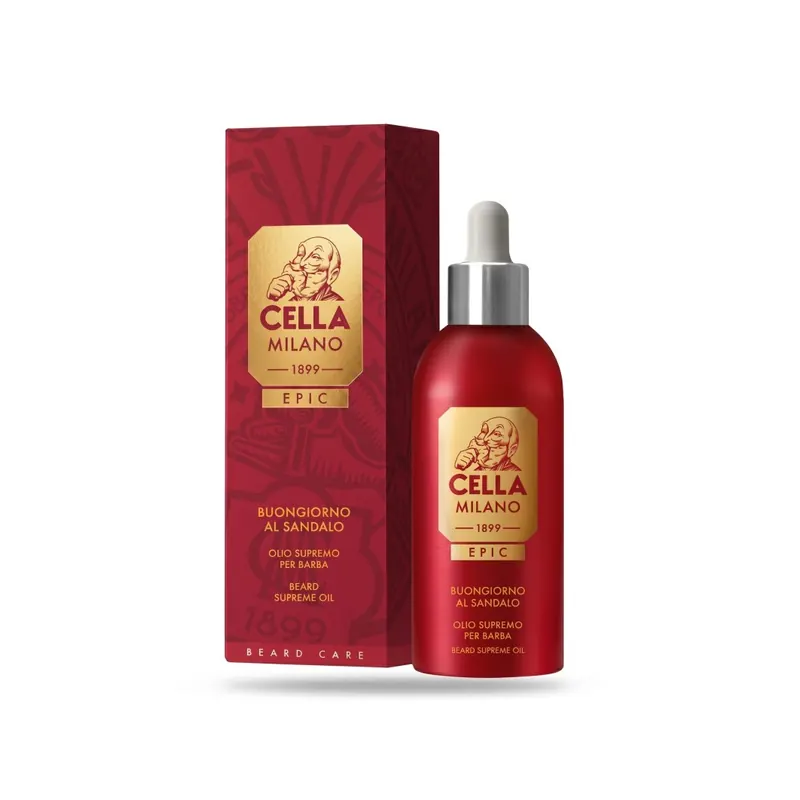 Cella Milano Epic Riserva Fresh Beard Oil with Sandalwood 50ml