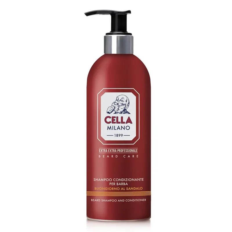 Cella Milano Extra Extra Professional Buongiorno al Sandalo – Shampoo condizionante barba 500 ml