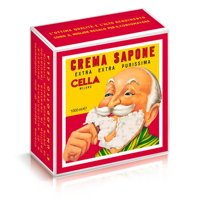 Cella Milano Extra Extra Purissima – Crema sapone da barba 1 kg