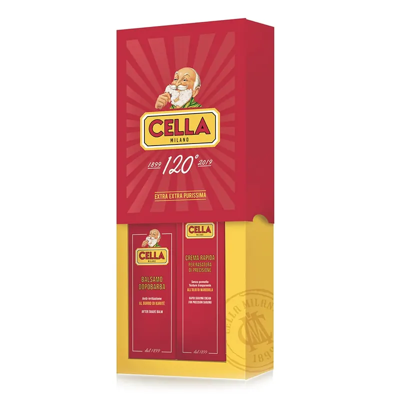 Cella Milano – Set rasatura rapida con crema e balsamo dopobarba