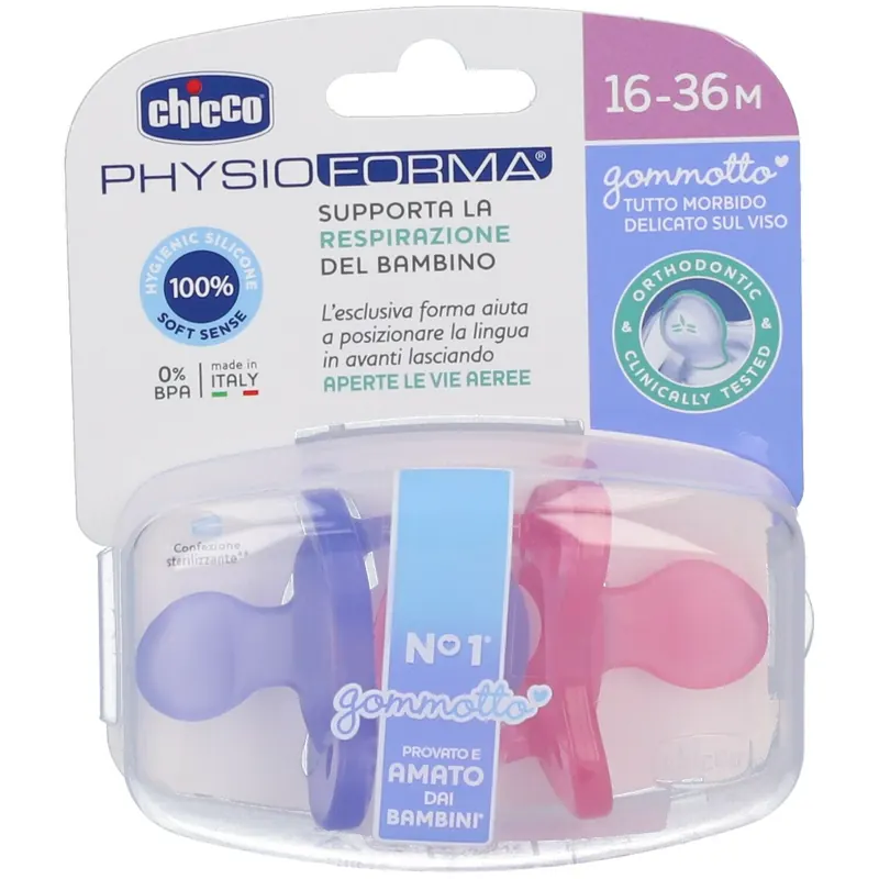 Chicco PhysioForma® Gommotto 16-36m Bambina 2 Pezzi