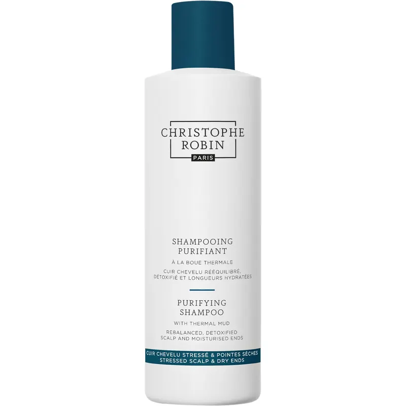 Christophe Robin Purifying Shampoo with Thermal Mud, 250 ml