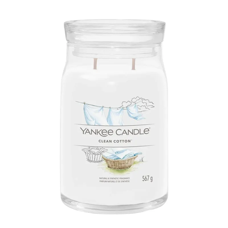Clean Cotton LARGE YANKEE CANDLE | Pinalli