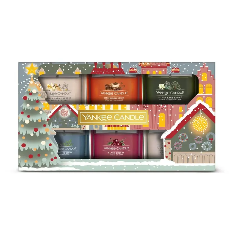 Cofanetto 6 Candele Votive in vetro YANKEE CANDLE | Pinalli