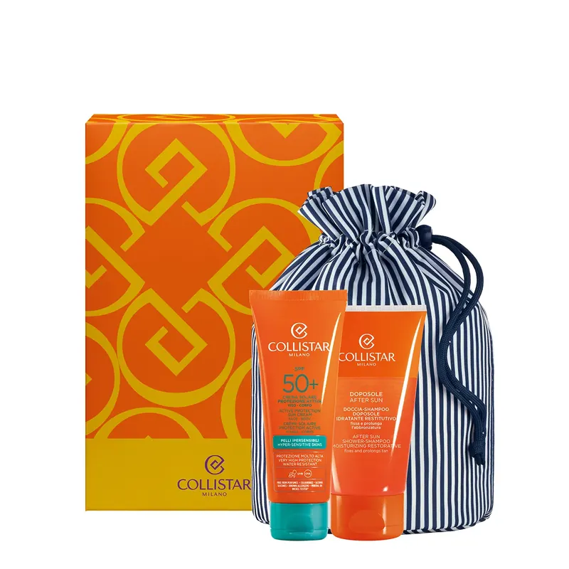 Cofanetto Crema Solare Protezione Attiva Pelli Ipersensibili SPF50+ COLLISTAR | Pinalli