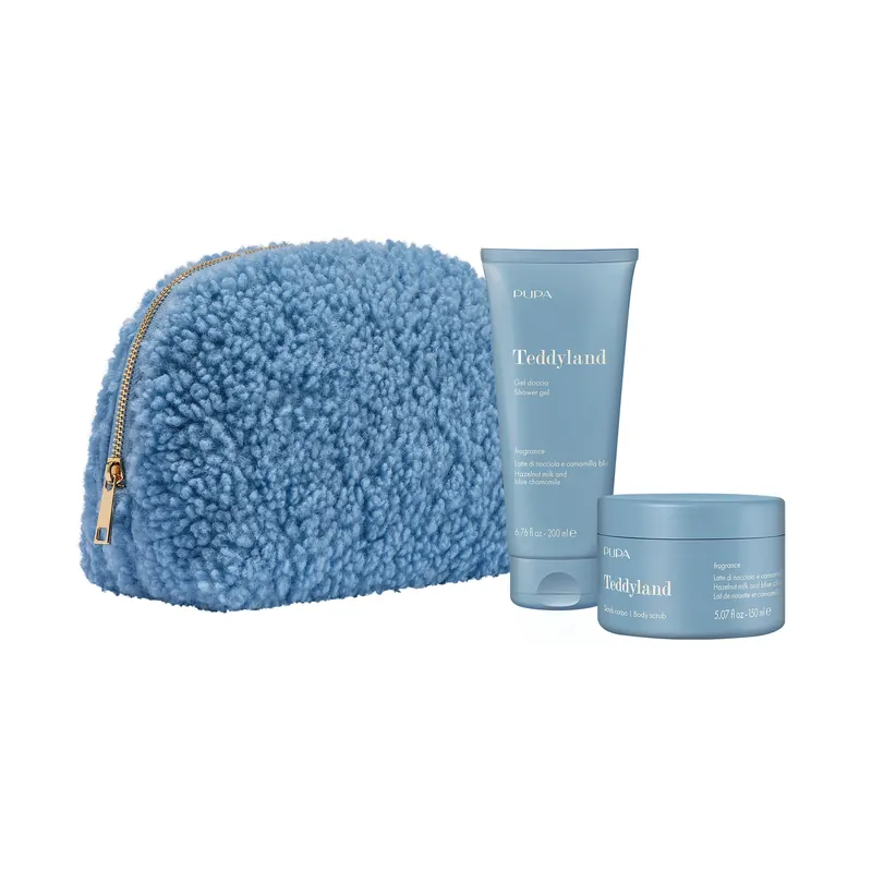 Cofanetto Gel Doccia E Scrub Corpo Latte Di Nocciola E Camomilla Blu PUPA | Pinalli