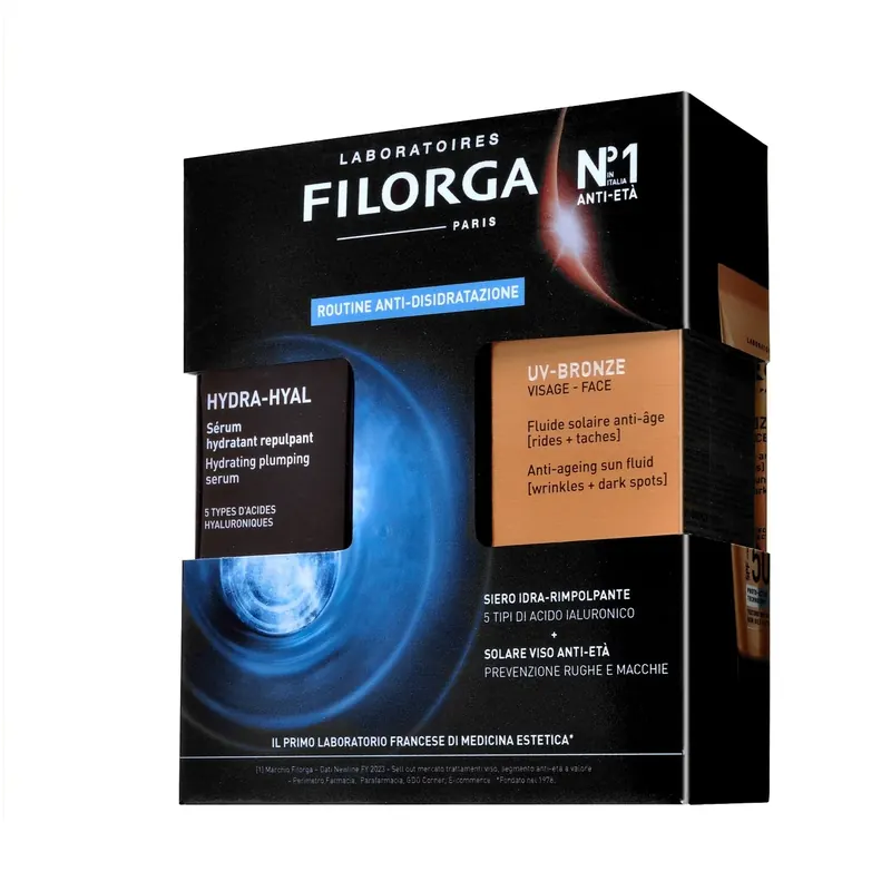 Cofanetto Hydra-Hyal + UV Bronze Face SPF50+ FILORGA | Pinalli