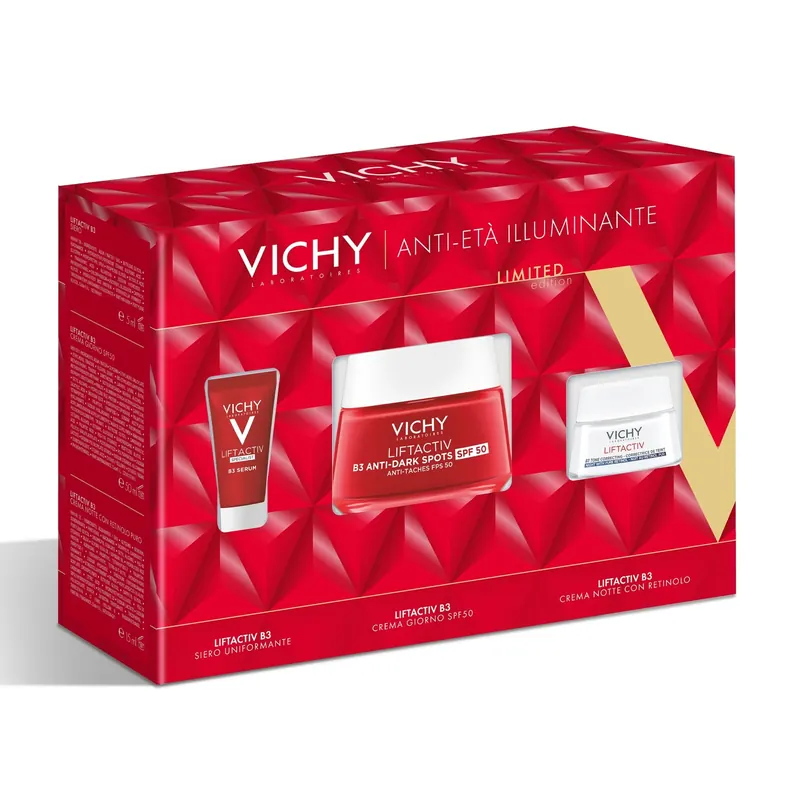 Cofanetto Liftactiv B3 Anti-macchie Siero+Crema Giorno SPF50 + Crema Notte VICHY | Pinalli