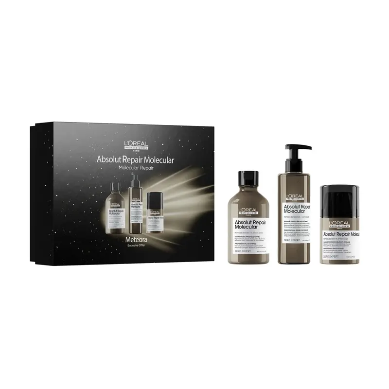 Cofanetto Natale Absolut Repair Molecular Shampoo, Conditioner e Crema leave-in L'ORÉAL PROFESSIONNEL | Pinalli