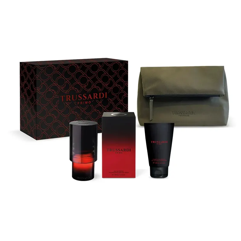 COFANETTO Primo Contemporary – Eau de Parfum + Shampoo Doccia + Beauty Case TRUSSARDI | Pinalli