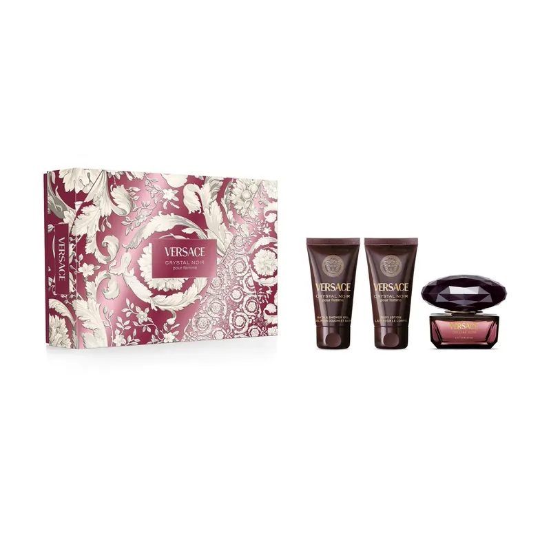 Cofanetto Regalo Crystal Noir Eau De Parfum + Shower Gel + Body Lotion VERSACE | Pinalli