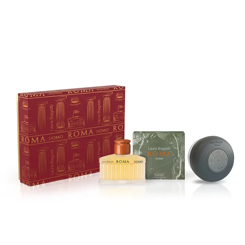 COFANETTO Roma Uomo Stylised Set – Eau de Toilette + Speaker Bluetooth LAURA BIAGIOTTI | Pinalli