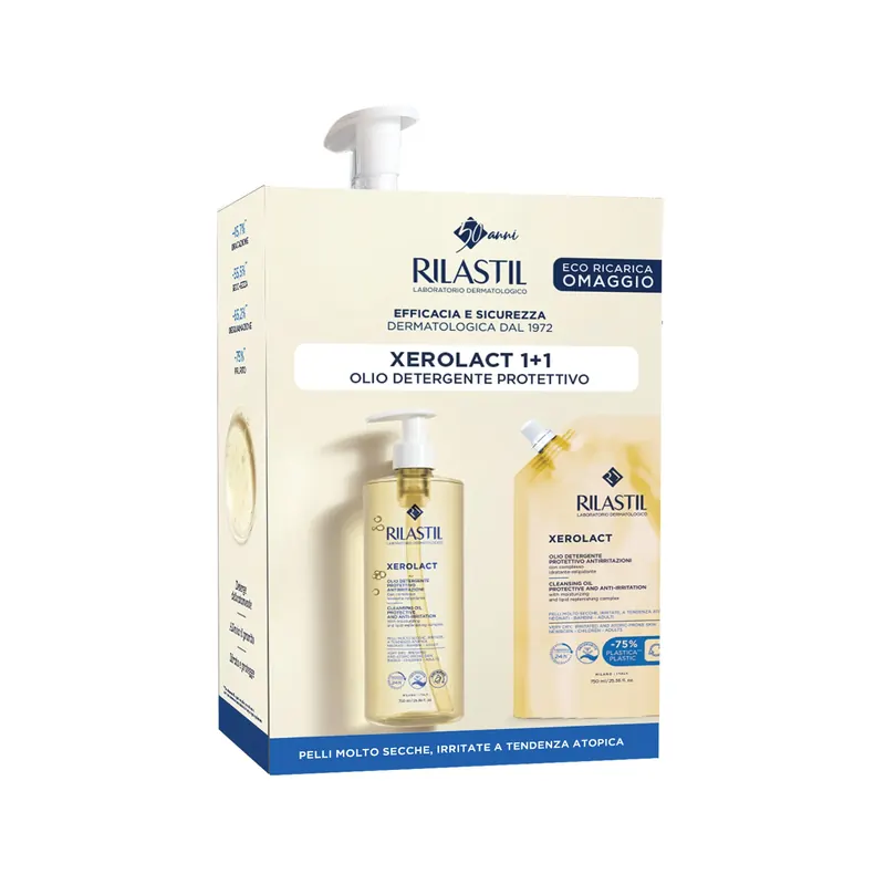 Cofanetto Xerolact 1+1 Olio Detergente Protettivo RILASTIL | Pinalli