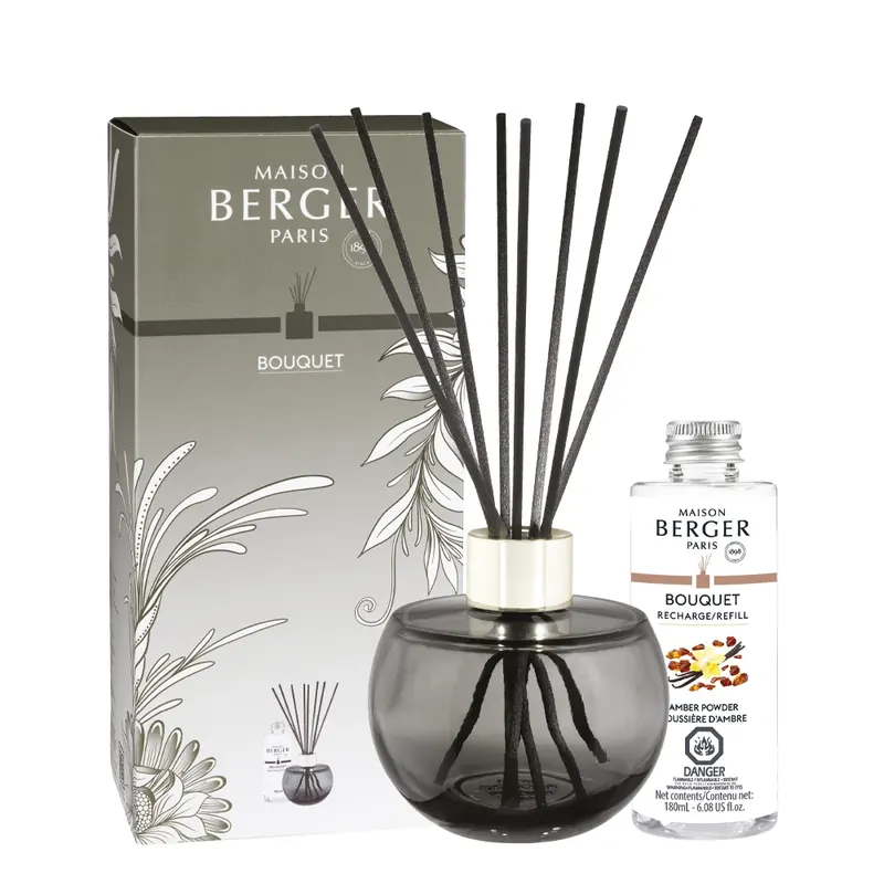 Coffret Bouquet Holly Gris Mousse MAISON BERGER PARIS | Pinalli