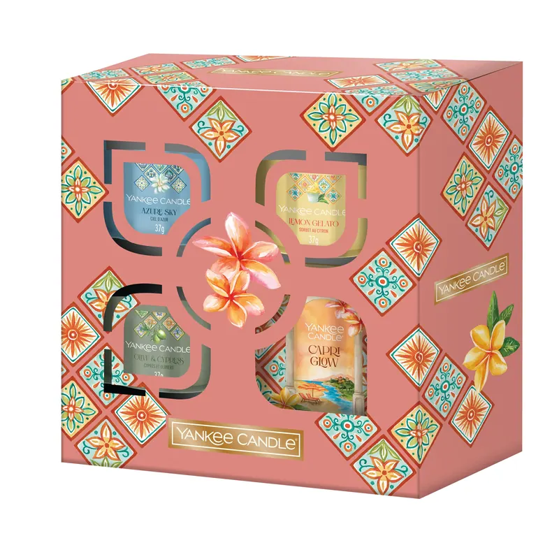 Confezione regalo 1 tumbler piccolo e 3 candele mini YANKEE CANDLE | Pinalli