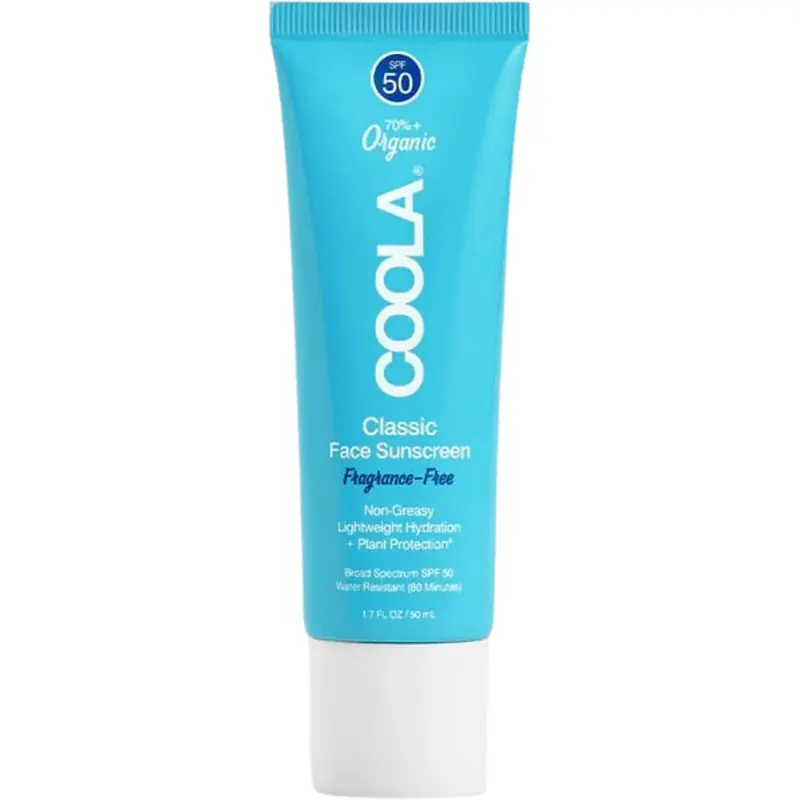 COOLA Classic Face Sunscreen SPF 50, Fragrance Free (50 ml)