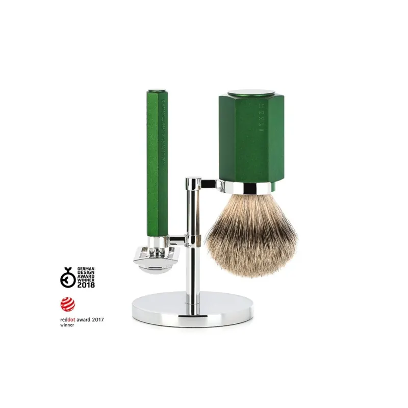 copy of Mühle Hexagon Forest Shaving Set Silvertip Shaving Brush & Safety Razor