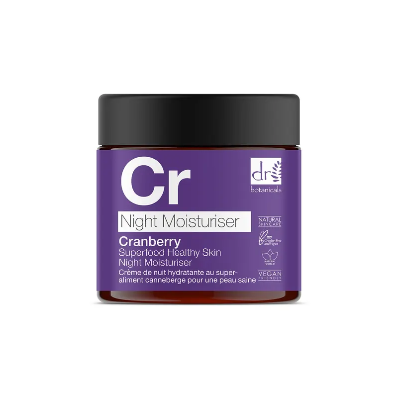 Cranberry Superfood Healthy Skin Night Moisturiser DR. BOTANICALS | Pinalli